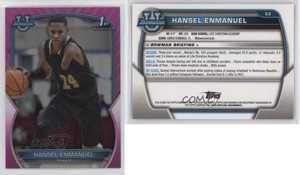 2022-23 Bowman University Chrome Pink Refractor Hansel Enmanuel #52