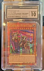2023 YU-GI-OH! Quarter Century 25th Secret Rare - ELDLICH THE GOLDEN LORD PSA 10 - Picture 1 of 2