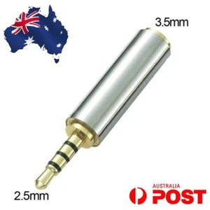 2.5mm Male To 3.5mm Female Stereo Headphone Mic Audio Jack Adapter - Picture 1 of 1