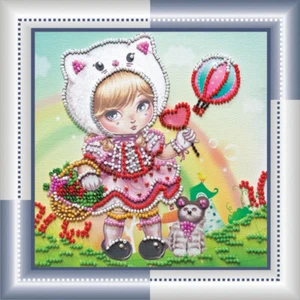 Hágalo usted mismo Kit de bordado de cuentas "Carnaval" 5.9"x5.9" / 15.0x15.0 cm, Abris Art - Imagen 1 de 1