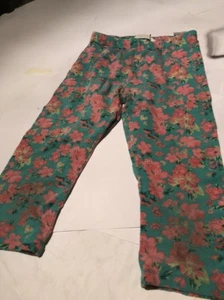 H+m Girls Size 6 Floral Strech Pants - Picture 1 of 5
