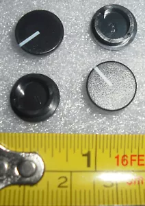 More details for 4x black laney aor amplifier control knob cap replacement top tip spare end