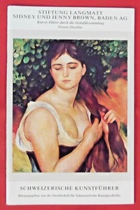 Schweizerische Kunstführer Nr 464 , Stiftung Langmatt - Gemälde , 1990 , TOP - Imagen 1 de 6