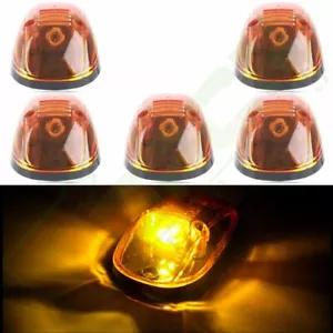 5x 264145BK Amber Cab Marker Top Running Light+T10 White Led for 99-02 Dodge Ram - Picture 1 of 11
