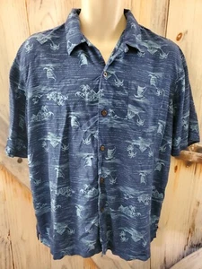 George Button Up Mens Camp Short Sleeve Hawaiian Shirt Size L (42-44) - Picture 1 of 7