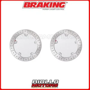 KIT DISCHI FRENO ANTERIORE BRAKING BMW R 1100 GS 1100 2000 - [FISSO] 2xRH7003 - Picture 1 of 5