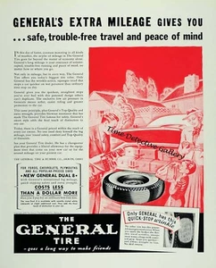 1938 Advertisement for General Tires- Historic Advertising Print - Picture 1 of 1