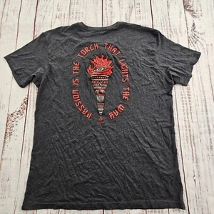Passion is the Torch That Lights the Way Gray Short Sleeve T-Shirt Men's L - Picture 1 of 9