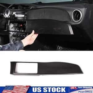 Cubierta de embellecedor de panel de instrumentos de pasajero de fibra de carbono ABS para Scion FR-S GT86 BRZ 12-20 - Imagen 1 de 10