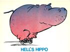 Athena Postcard Hells Hippo Used Good Plus Very Good