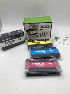 4PK 950XL ink for HP 950XL 951 XL OfficeJet Pro 8100 8600 8610 8620 8630 8615 - Picture 1 of 3