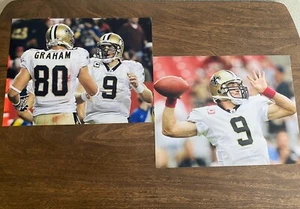 DREW BREES JIMMY GRAHAM NEW ORLEANS SAINTS QUARTERBACK 8.5X11 GLOSSY PHOTO PRINT - Picture 1 of 3