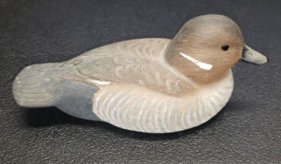 6.5" American Wildlife Collection Bufflehead Hen Duck Artist Signed Vtg Decor - Image 1 of 4