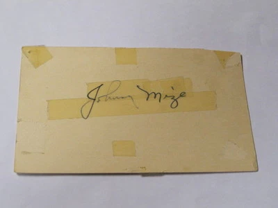 Johnny Mize autographed Postcard JSA Auction Certified - Image 1 of 2