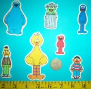 New Sesame Street Characters Iron-ons Fabric Appliques Iron-ons - Picture 1 of 1