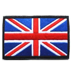 United Kingdom Union Jack Flag Patch Embroidered Sew-On UK Decal Free Shipping! - Picture 1 of 1