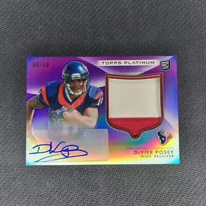 Parche de novato Topps Platinum Purple 2012/10 DeVier Posey #134 RPA automático OSU CFL - Imagen 1 de 11