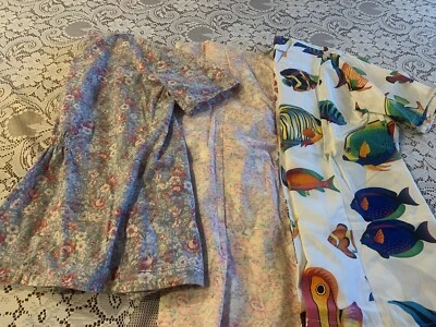 Lot of (3) Ladies Scrub Tops Button Up Style NWOT - Image 1 of 4