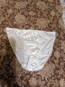 Vintage Victoria's Secret Satin Second Skin Brief Panties Size L/7 - Picture 1 of 7