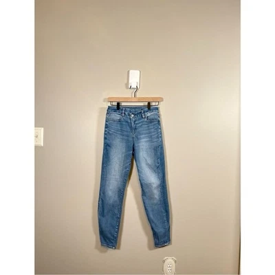 American Eagle • Forever Soft Curvy High Rise Jegging Sz 4 Short Cross Waistband - Image 1 of 4