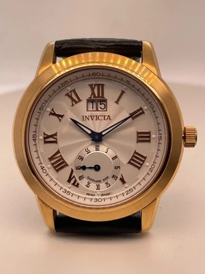 RARO Invicta Caballeros Ref 9978 Francia Ebauch 40mm GRANDE Fecha Cristal de Zafiro Foto 1 de 4