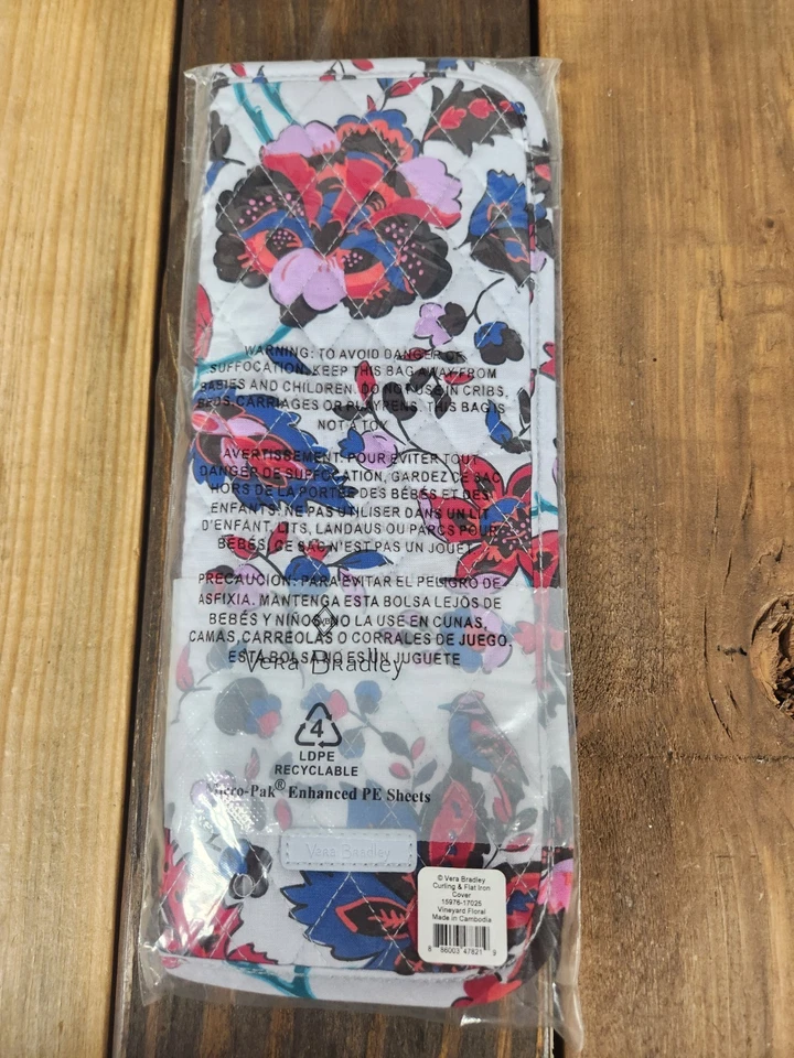 Vera Bradley Rizador y Plancha Plana Cubierta Viñedo Floral Nuevo con Etiquetas Foto 1 de 1