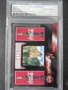 1996 Coca-cola/Sprint #5 Cal Ripken Jr. Autograph PSA/DNA Certified Authentic - Picture 1 of 2