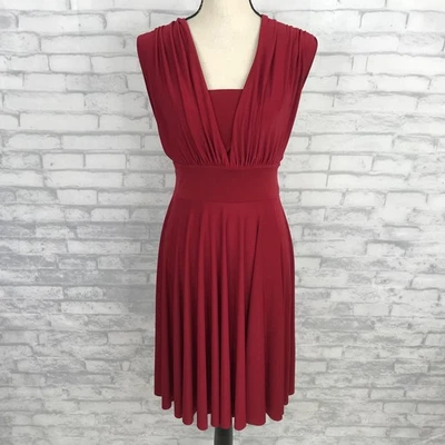 Vestido Rojo Mercado Negro Casa Blanca Talla 6 WHBM Convertible Línea A Cóctel Nuevo con Etiquetas Foto 1 de 4