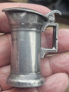 Vintage Small Pewter 1 Centilitre Measure - Maison LeSeigneur Caen - Picture 1 of 4