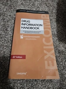 DRUG INFORMATION HANDBOOK Clinically Relevant Resource for Healthcare Professnls - Imagen 1 de 2