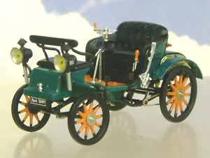 SUPERBA VELOCITÀ DETTAGLIATA PRESSOCAST 1/43 1899 OPEL PATENTMOTORWAGEN LUTZMANN VERDE - Foto 1 di 3