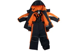 Ski/Snow Set Jacket/Pants Orange Size 1-10 for Boys/Children/Kids Water Proof - Picture 1 of 12