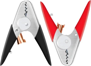 Jumper Cable Clamps Heavy Duty 2 Pcs, Battery Clamps 1100A Jumper Cable Ends 6 I - Picture 1 of 12