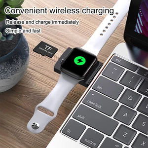 Uhr kabelloses Ladegerät mit TF Karte Leseanschluss für Apple Watch Ultra2 S9 SE - Picture 1 of 16