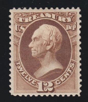 US O78 12c Treasury Department Official Unused VF-XF OG H SCV $350 - Image 1 of 2