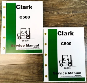 Clark C500-30 C500-35 C500-40 C500-45 Forklift Service Repair Manual Shop Oh-339 - Picture 1 of 9