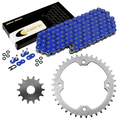 Blue O-Ring Drive Chain & Sprockets Kit for Yamaha YFZ450 YFZ450V 2004-2013 - Image 1 of 4