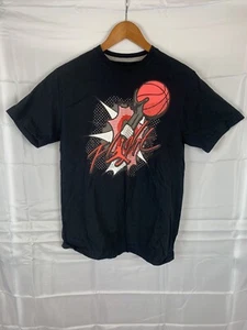 Camiseta negra Michael Jordan vuelo medio (A02) - Imagen 1 de 4