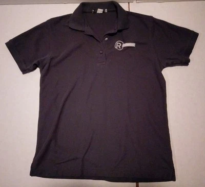 RADIO SHACK Bordado Uniforme de Empleado Polo Tejido Gris Manga Corta Camisa Foto 1 de 3