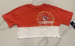 Fanatics Kansas City Chiefs Women’s Medium Cropped Short Sleeve T-Shirt (DD132) - Picture 1 of 1