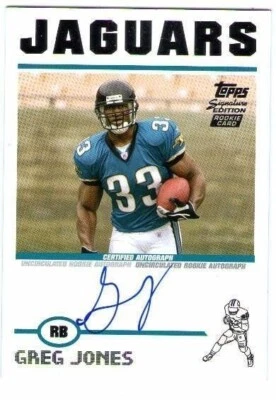 GREG JONES 2004 Topps Signature Edition Rookie Autograph Card 1178/1499 Auto - Image 1 of 2