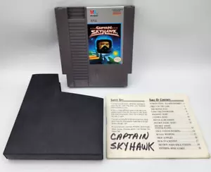 Captain Skyhawk (Nintendo NES, 1989) W/ Manual & SLEEVE - CLEANED - TESTED - Picture 1 of 3