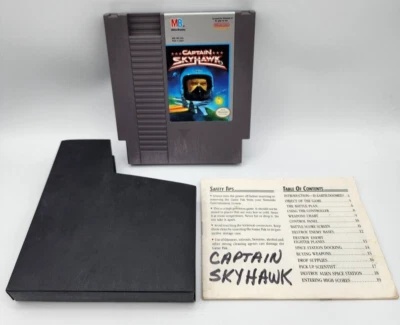 Captain Skyhawk (Nintendo NES, 1989) W/ Manual & SLEEVE - CLEANED - TESTED - Image 1 of 3