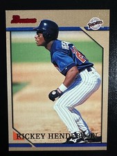 Rickey Henderson 1996Bowman Baseball Card San Diego Padres #38