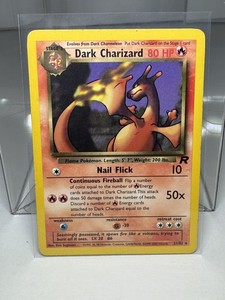 Pokemon Team Rocket 1st Edition Dark Charizard 21/82 Rare 2000 WOTC TCG Non-Holo