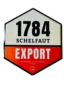 1784 Shelfaut Export Beer Enamel Sign 45cm X 39cm Brand New Ale Bar - Picture 1 of 4
