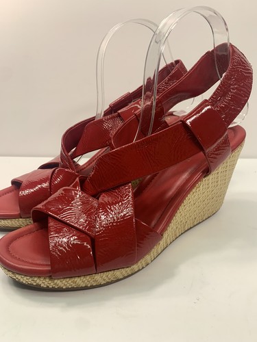 NIKE Sandali con zeppa Cole Haan Air Dinah rosso vernice taglia 9 5