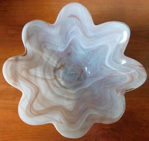 Murano Style Wave Wavy Bowl Dish Excellent Condition - Picture 1 of 3