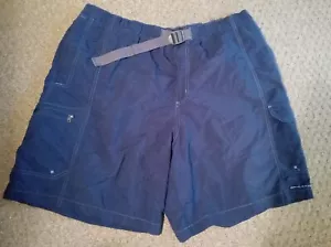 COLUMBIA Men's Swim Trunks Shorts Size XL Navy Blue Mesh Lined - Picture 1 of 4