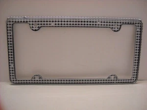 Placa de matrícula de círculos blancos con copos de nieve gris hombre cueva que arroja - Imagen 1 de 6